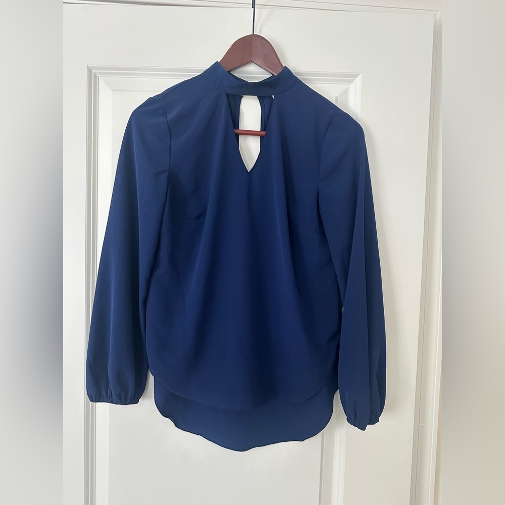 NWOT Navy Blue Long Sleeve Top